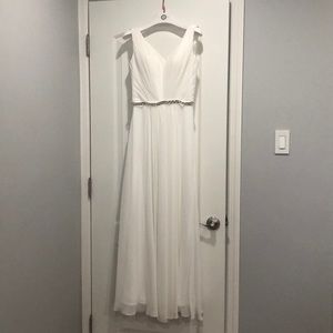 White Couture dress! size 6 (more like a size 2)